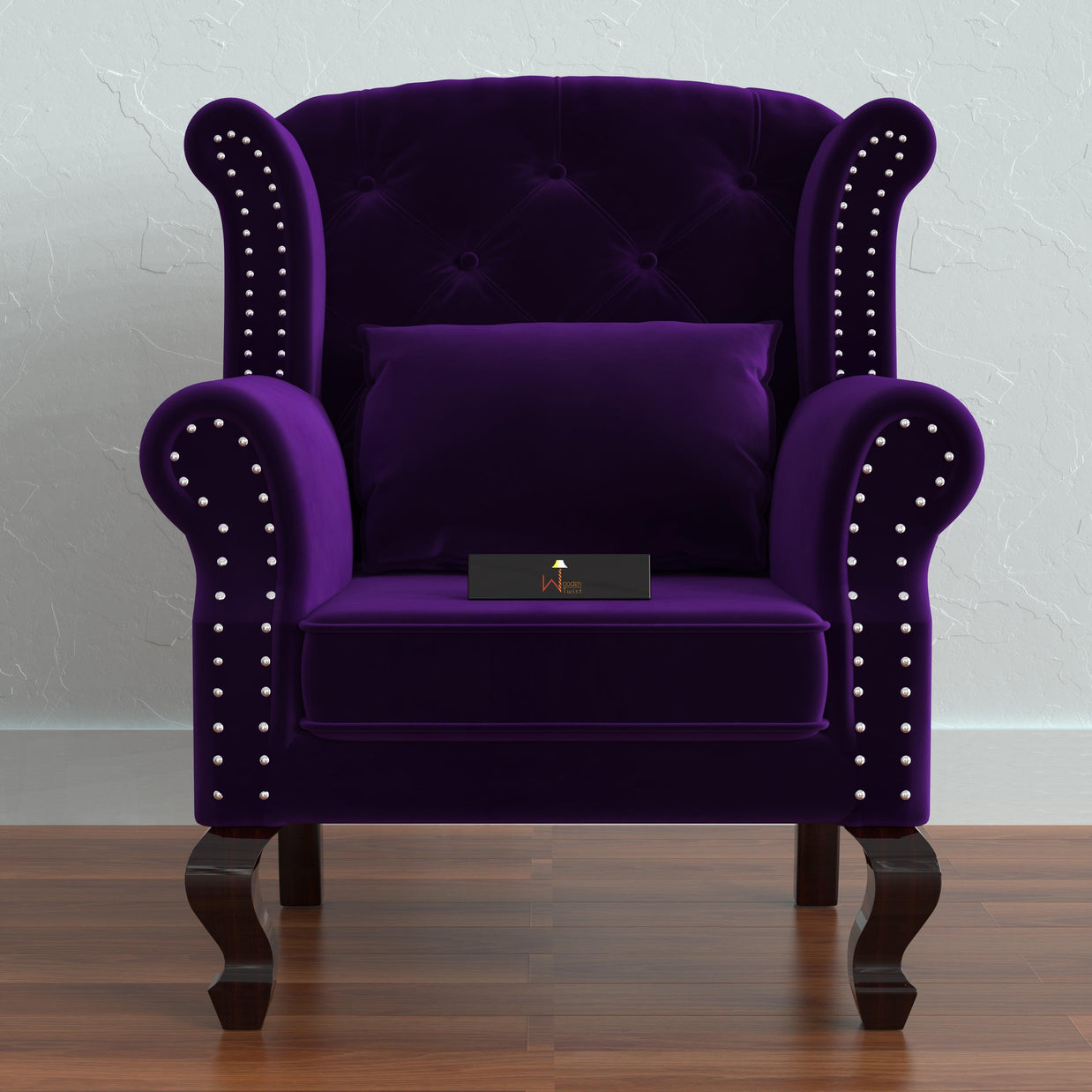 Majestic Wing Chair for Living Room/Home/Offices - WoodenTwist