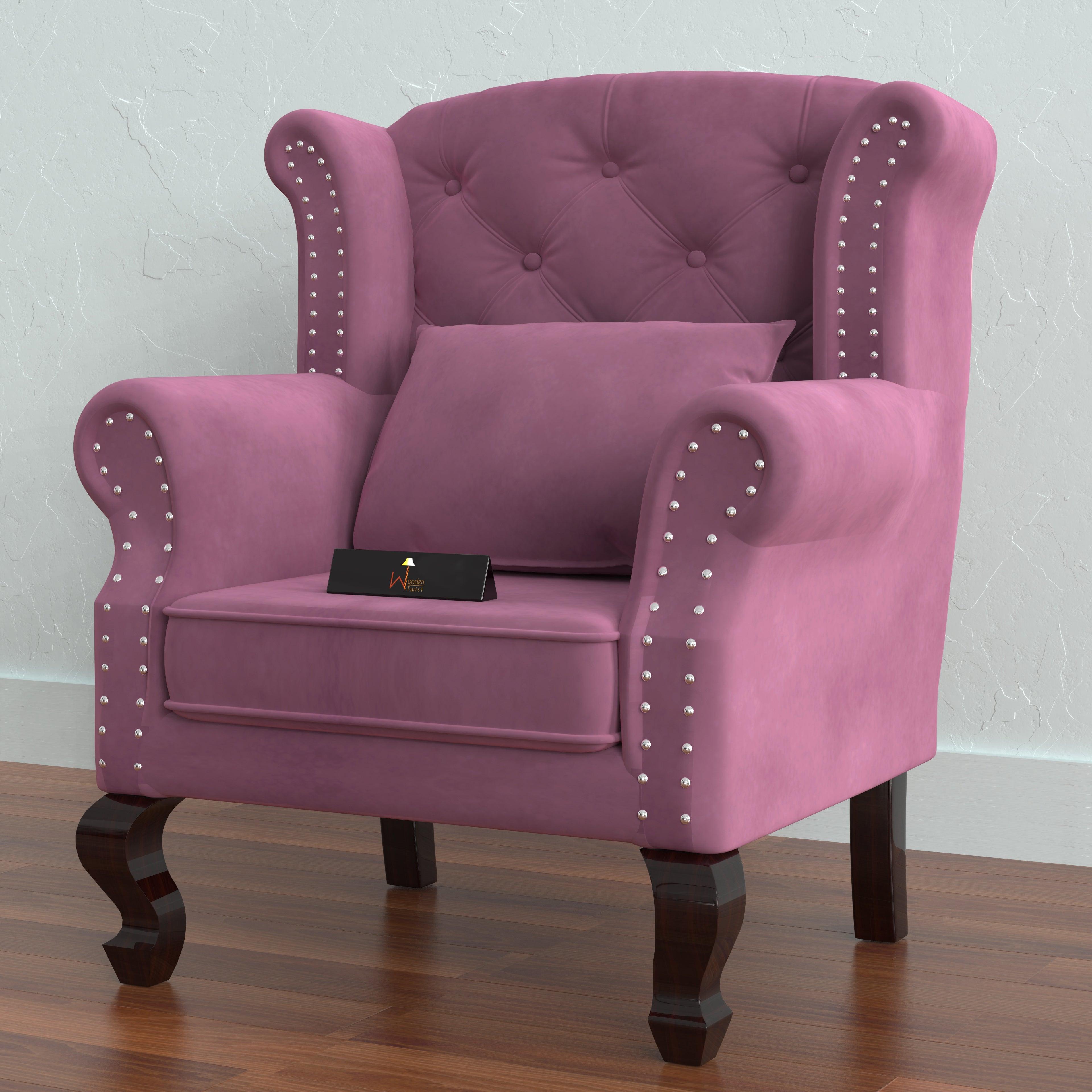 Majestic Wing Chair for Living Room/Home/Offices - WoodenTwist