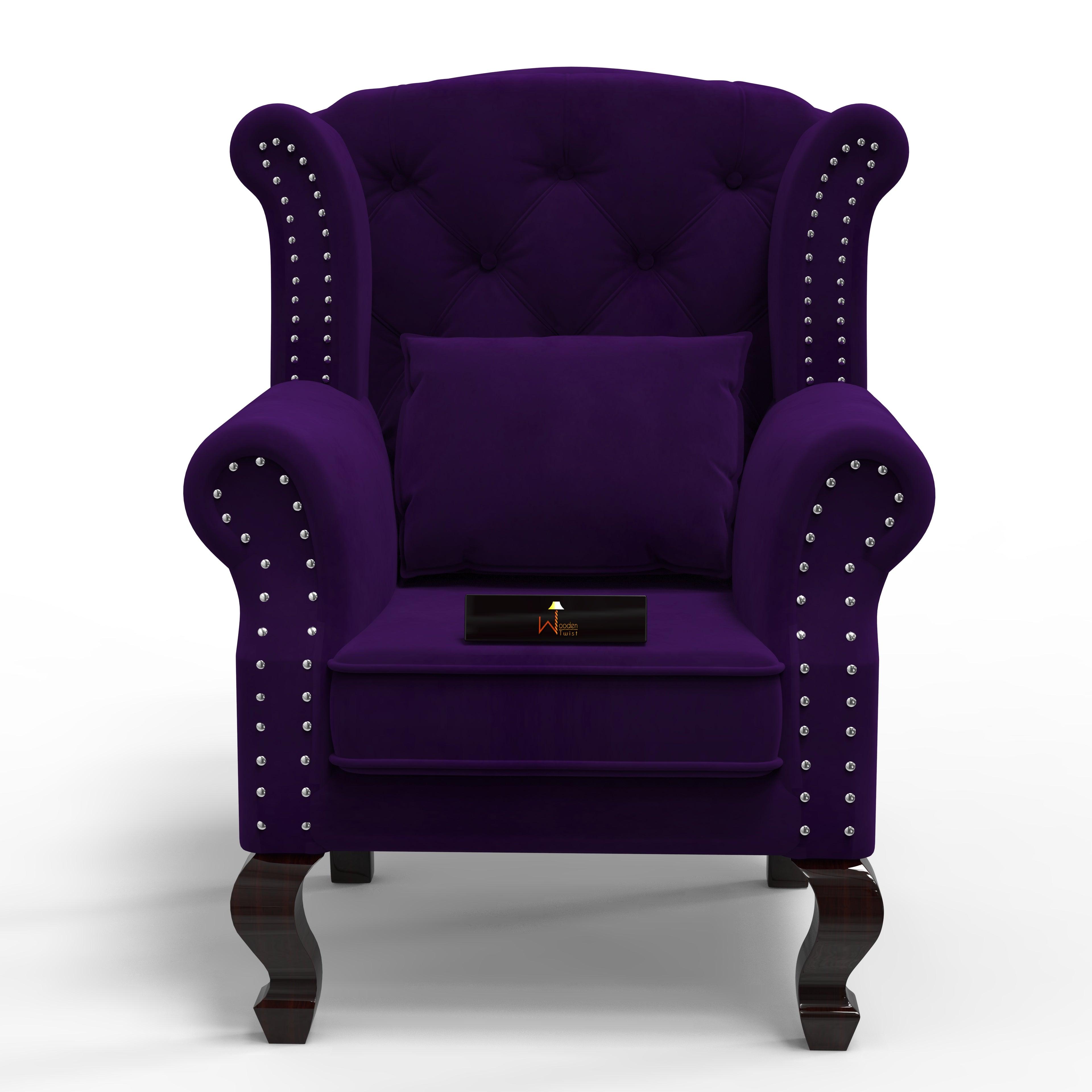 Majestic Wing Chair for Living Room/Home/Offices - WoodenTwist