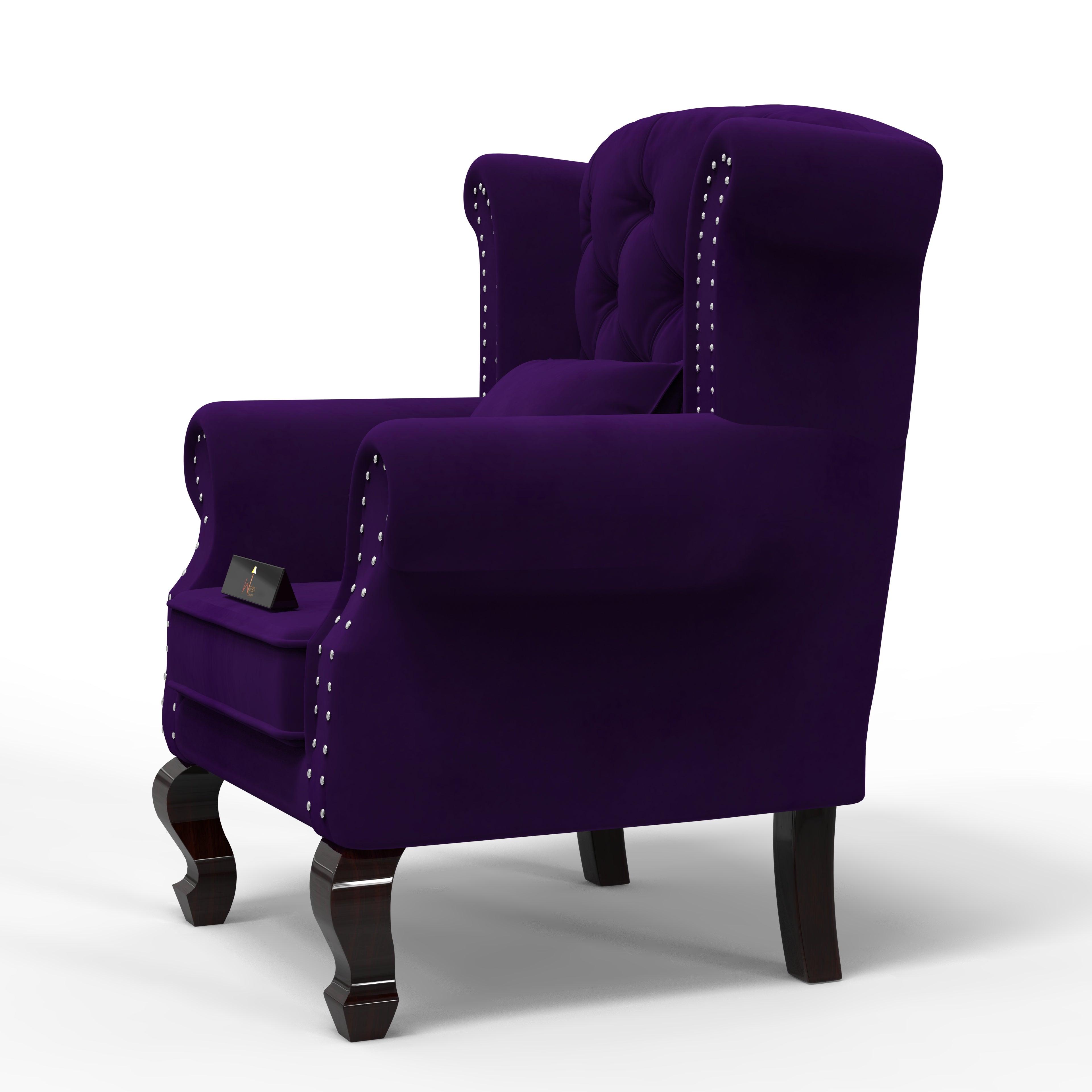 Majestic Wing Chair for Living Room/Home/Offices - WoodenTwist