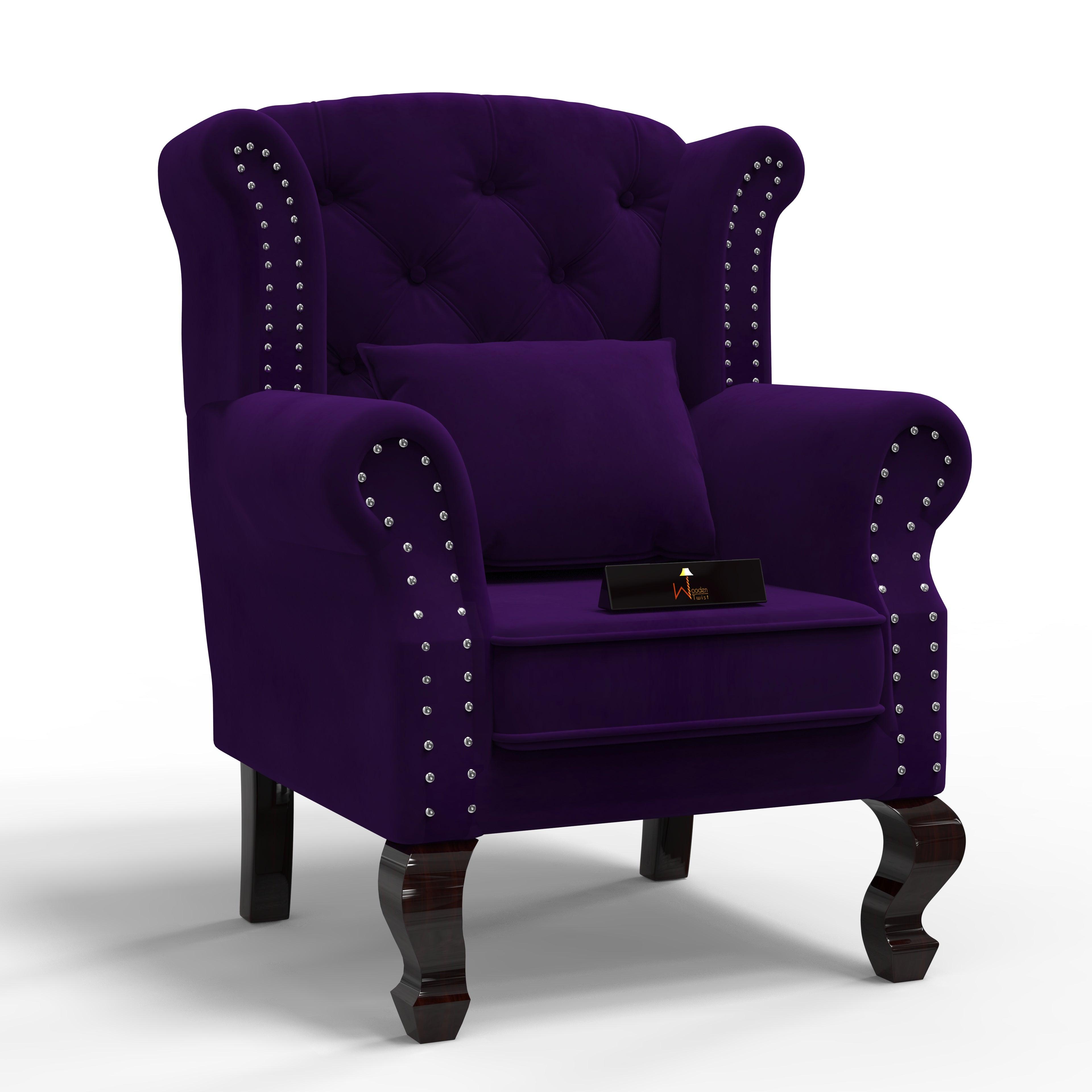 Majestic Wing Chair for Living Room/Home/Offices - WoodenTwist