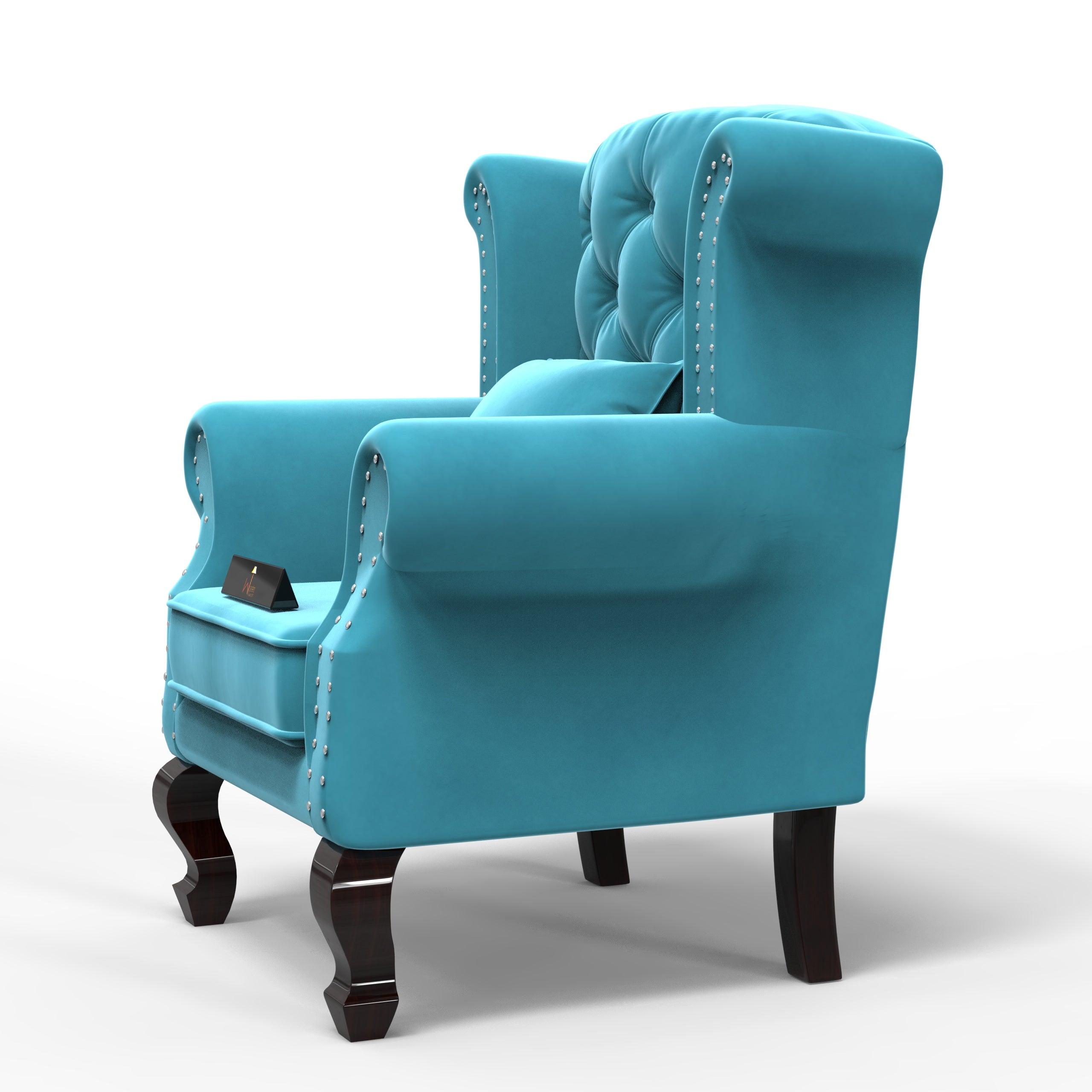 Majestic Wing Chair for Living Room/Home/Offices - WoodenTwist