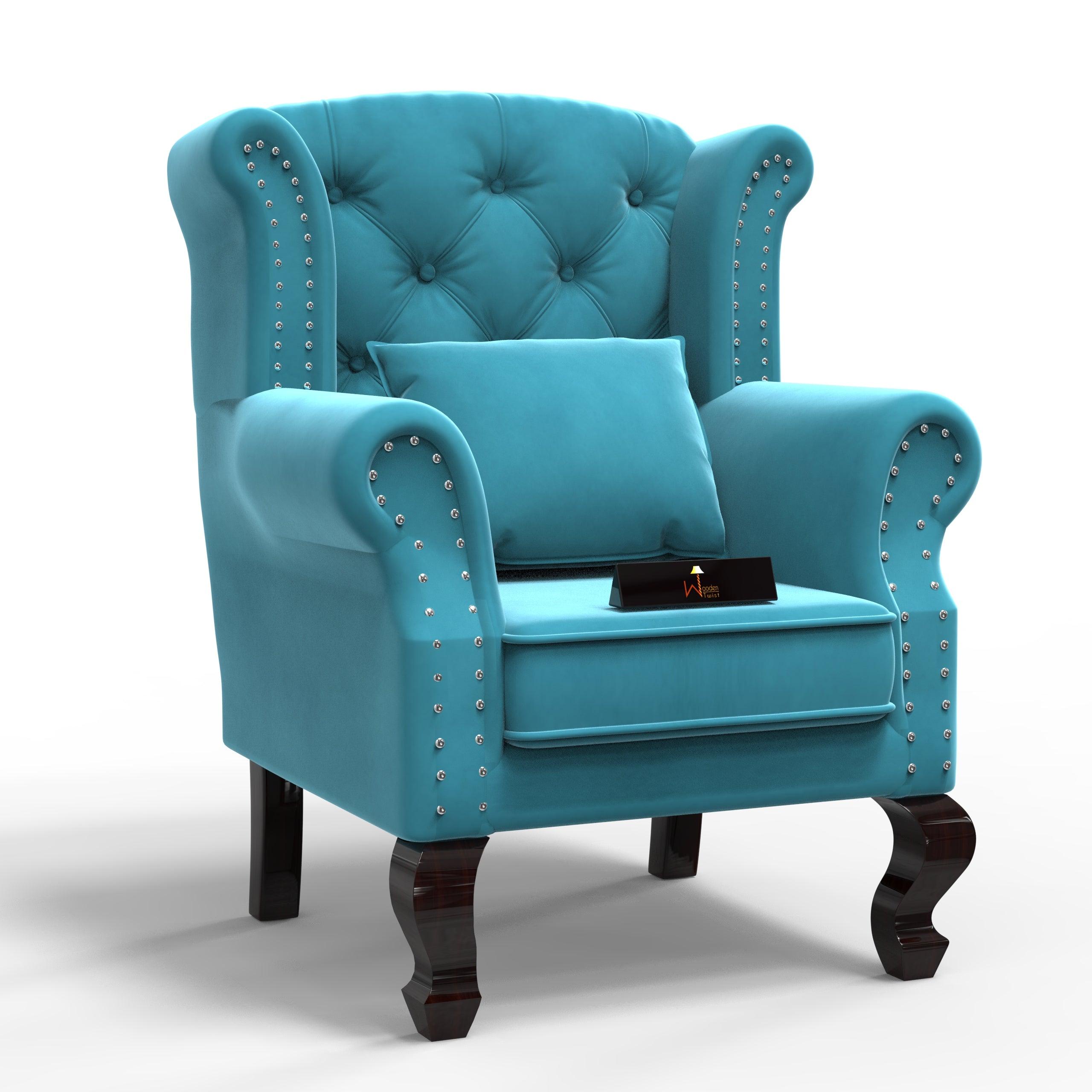 Majestic Wing Chair for Living Room/Home/Offices - WoodenTwist