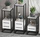Luxurious Black Iron Square Side Table - Main Image