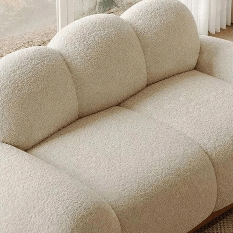 Neutral beige boucle