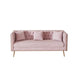 Velvet Modern Sofa by Wooden Twist