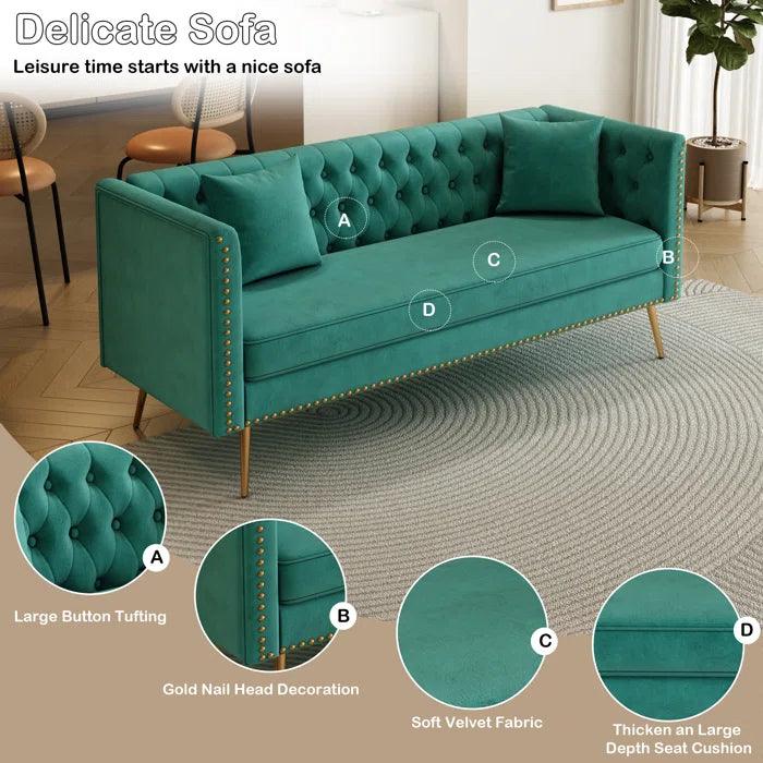 Comfort Defined - Modern Sofa with Soft Fabric