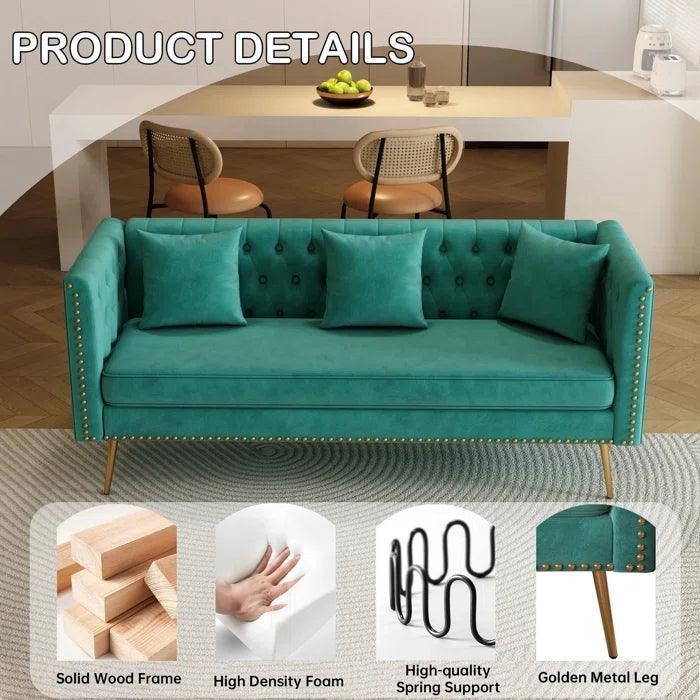 Comfort Defined - Modern Sofa with Soft Fabric and High-Density Foam