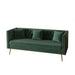 Velvet Modern Sofa by Wooden Twist