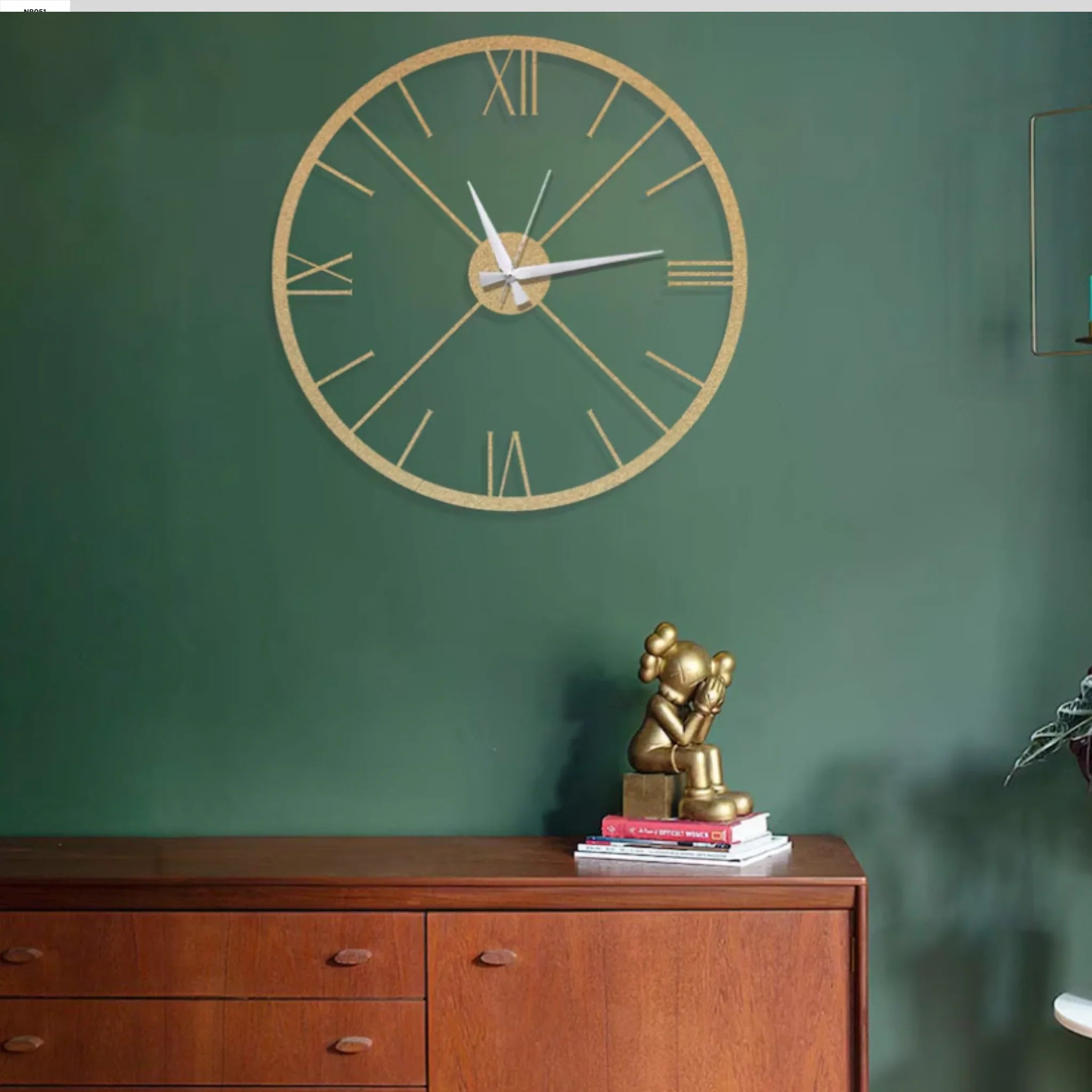 Roman numeral wall clock 