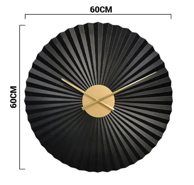 Round Black Clock