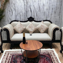 Royal Hand Carved Teak Wood Sofa Set