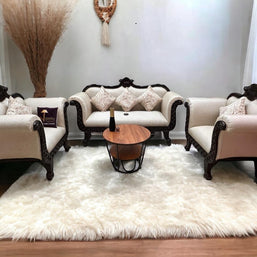 Royal Hand Carved Teak Wood Sofa Set