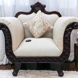 Royal Hand Carved Teak Wood Sofa Set