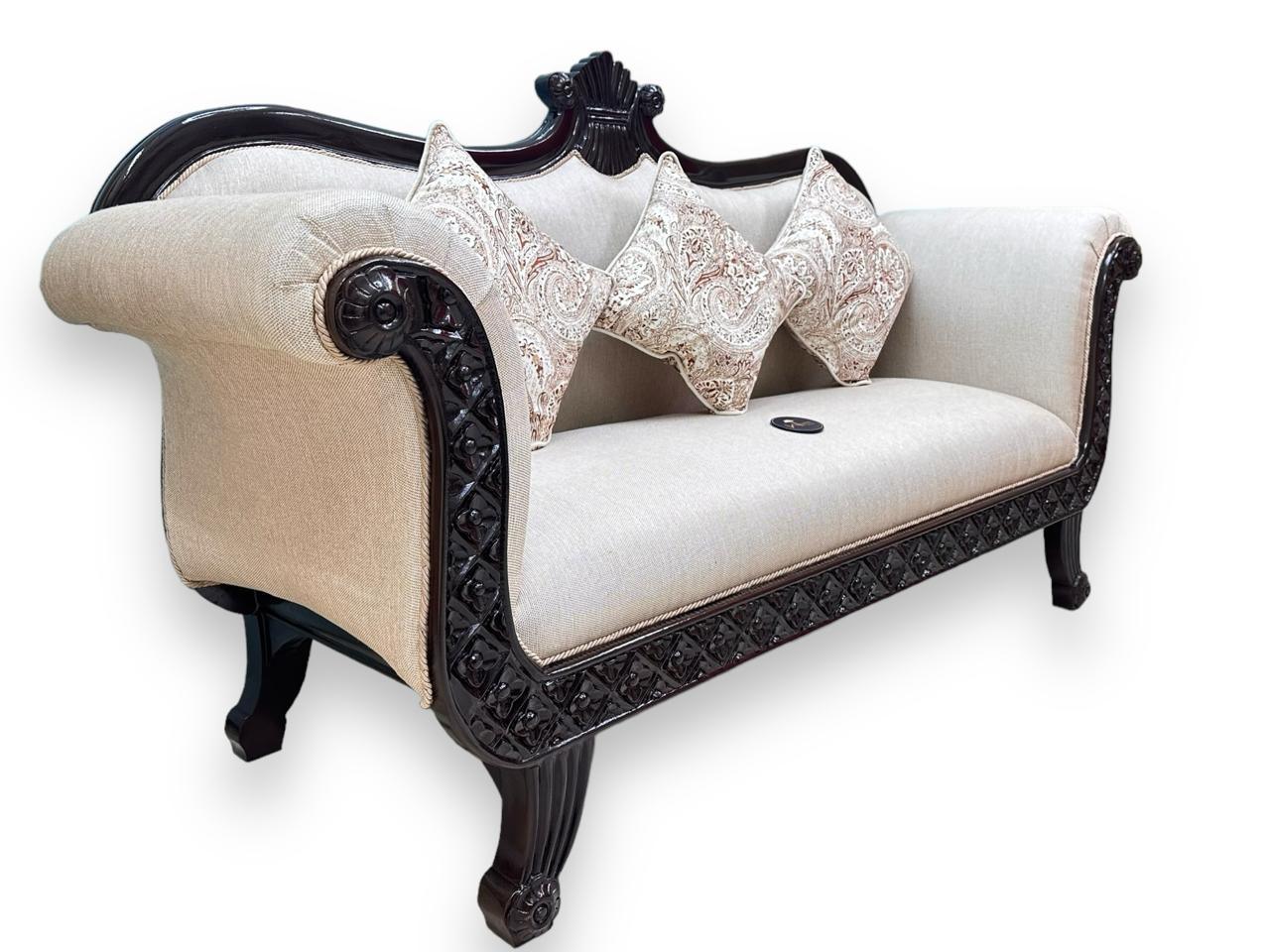 Royal Hand Carved Teak Wood Sofa Set