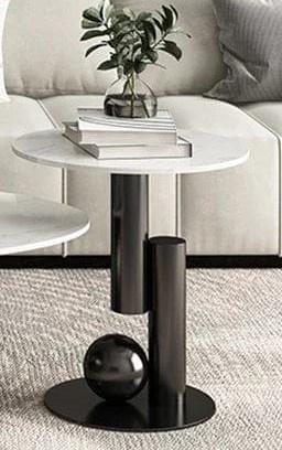 Black Nickel and White Marble