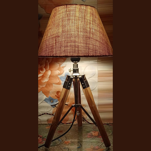 Home Decor Small Desk lamp Tripod Wooden Tripod - WoodenTwist
