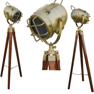 Brass Tripod Lamp Home Decore Searchlight Marine Spotlight Retro - WoodenTwist