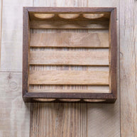 Wooden Twist Urge Fancy Design Solid Wood Carved Serving Tray - Top View