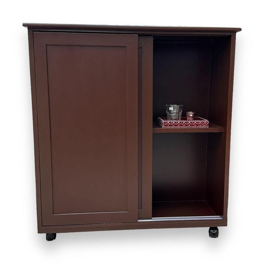 A drawer and two shelves for crockery