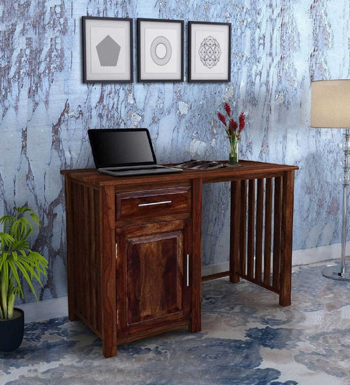 Wooden Twist Modern Study Table with Drawer