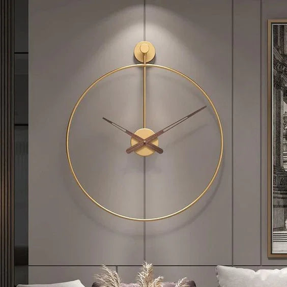 Sleek circular wall clock