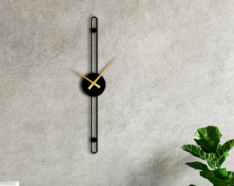 Slim Vertical Wall Clock