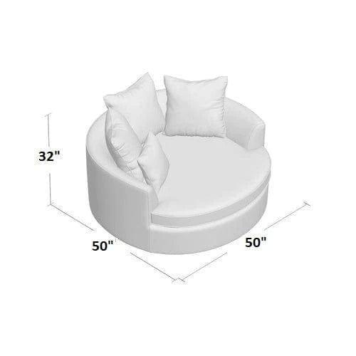Wooden Twist Velvet Round Solid Wood Barrel Sofa Cuddle Chair - WoodenTwist