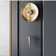 Sophisticated gold wall clock
