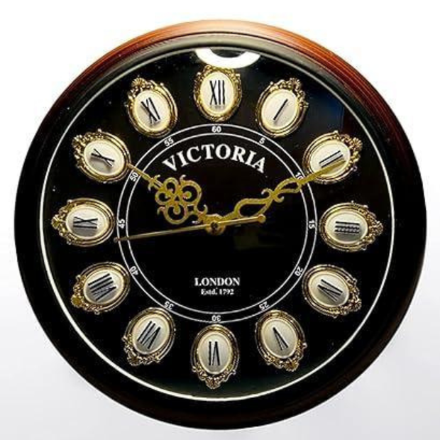 Antique Victoria Style Wall Clock Unique Decorative Timepiece for Home and Office Decor - WoodenTwist