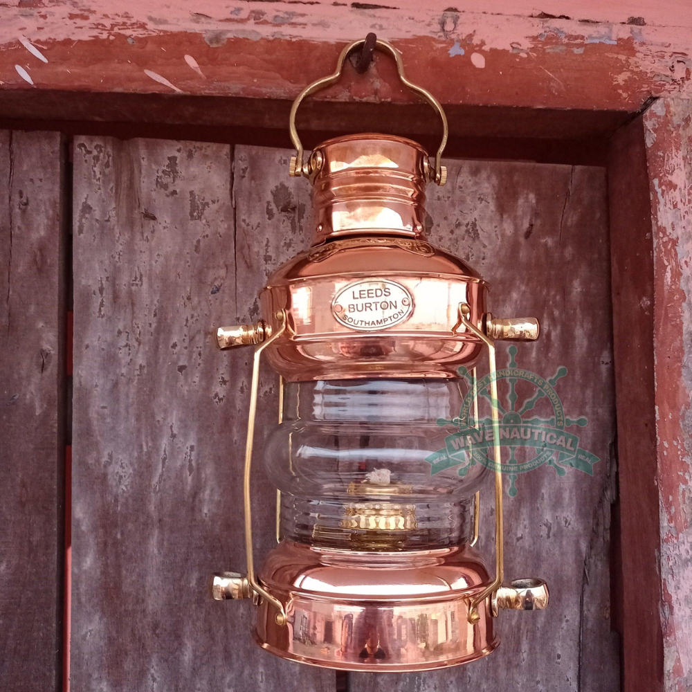 Diwali Decor Brass Oil Lamp | Copper Brass Oil Lamp | Hanging Lantern - WoodenTwist