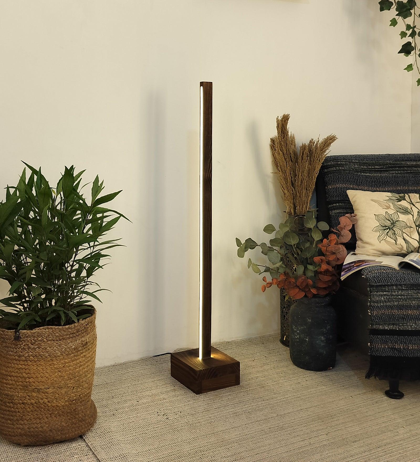 Rectangular Stargate LED Lamp illuminating a bedroom