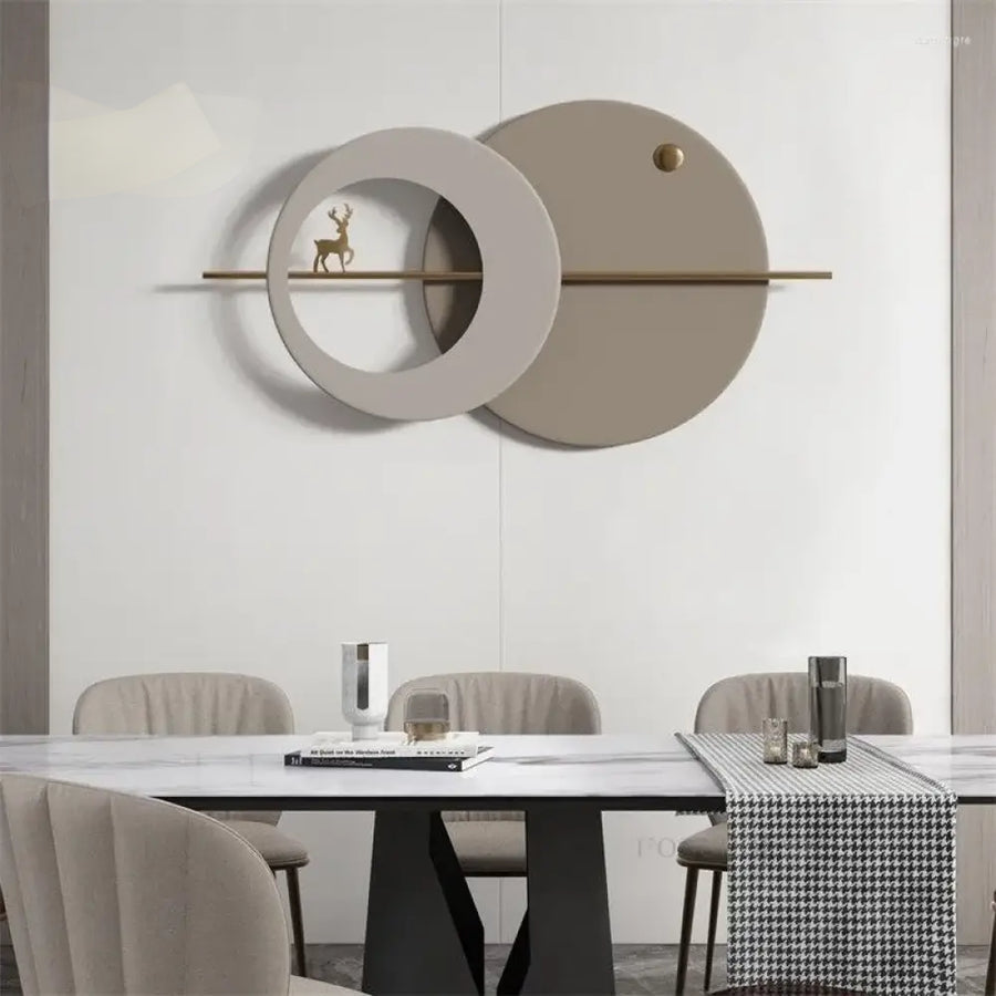 Striking deer silhouette design with dark, luxurious tones

