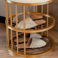 Sturdy gold round rack