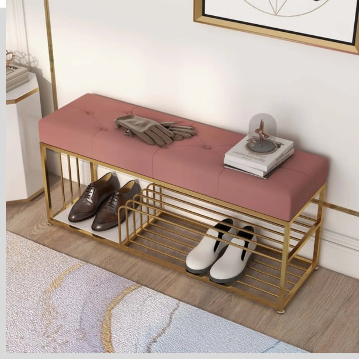 Stylish Tufted Entry Bench 