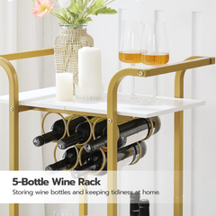 Stylish home bar cart 