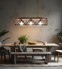 Symmetric Centrum Wooden Series Hanging Lamp