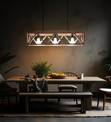 Symmetric Centrum Wooden Series Hanging Lamp