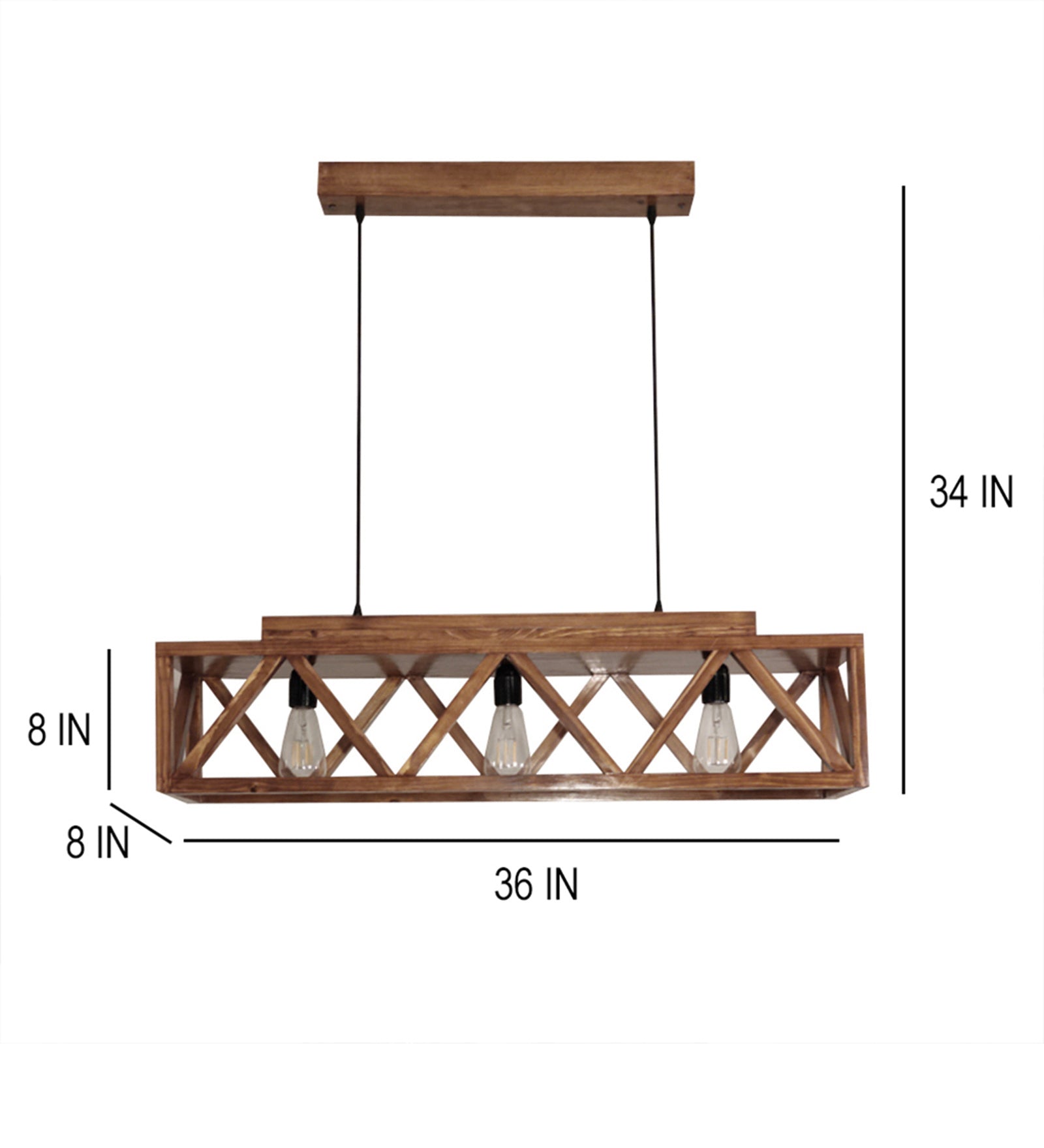 Symmetric Centrum Wooden Series Hanging Lamp