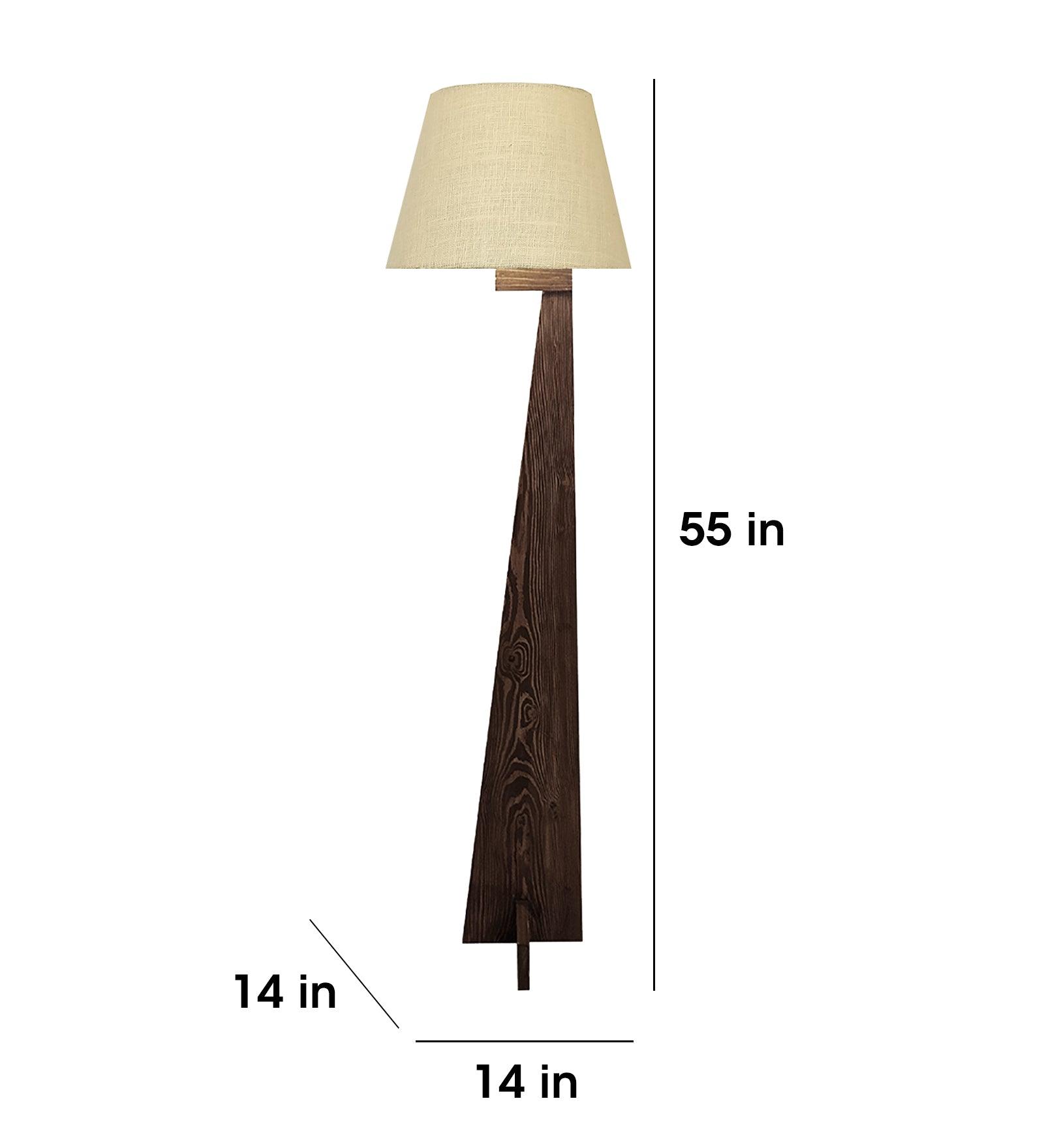 Brown floor lamp