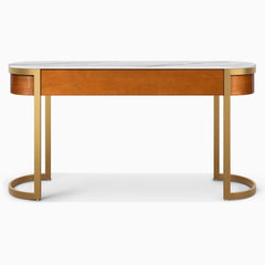 Elegant Oval Design Console Table