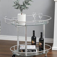 Sturdy Iron Construction Serving Cart