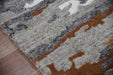 Hand Tufted Abstract Orange Color Carpet - WoodenTwist