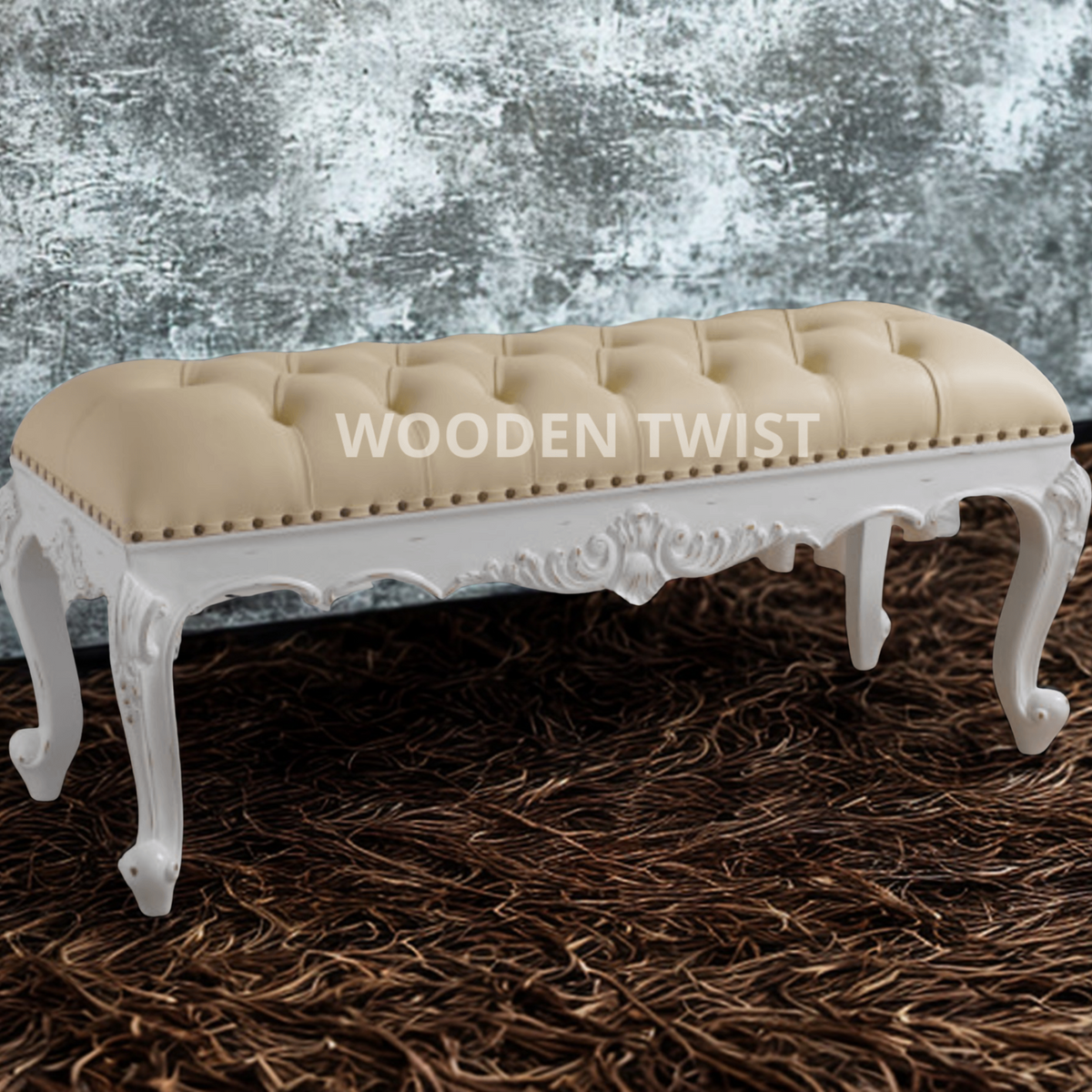 Fiona Crystal Tufted Bench