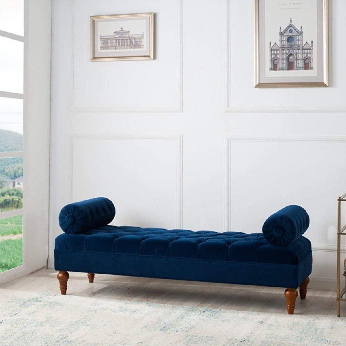 Lewis Bolstered Lounge Entryway Bench Three Seater Sofa diwan Couch Lounger Lounge diwan Settee for Living Room Sofa Set