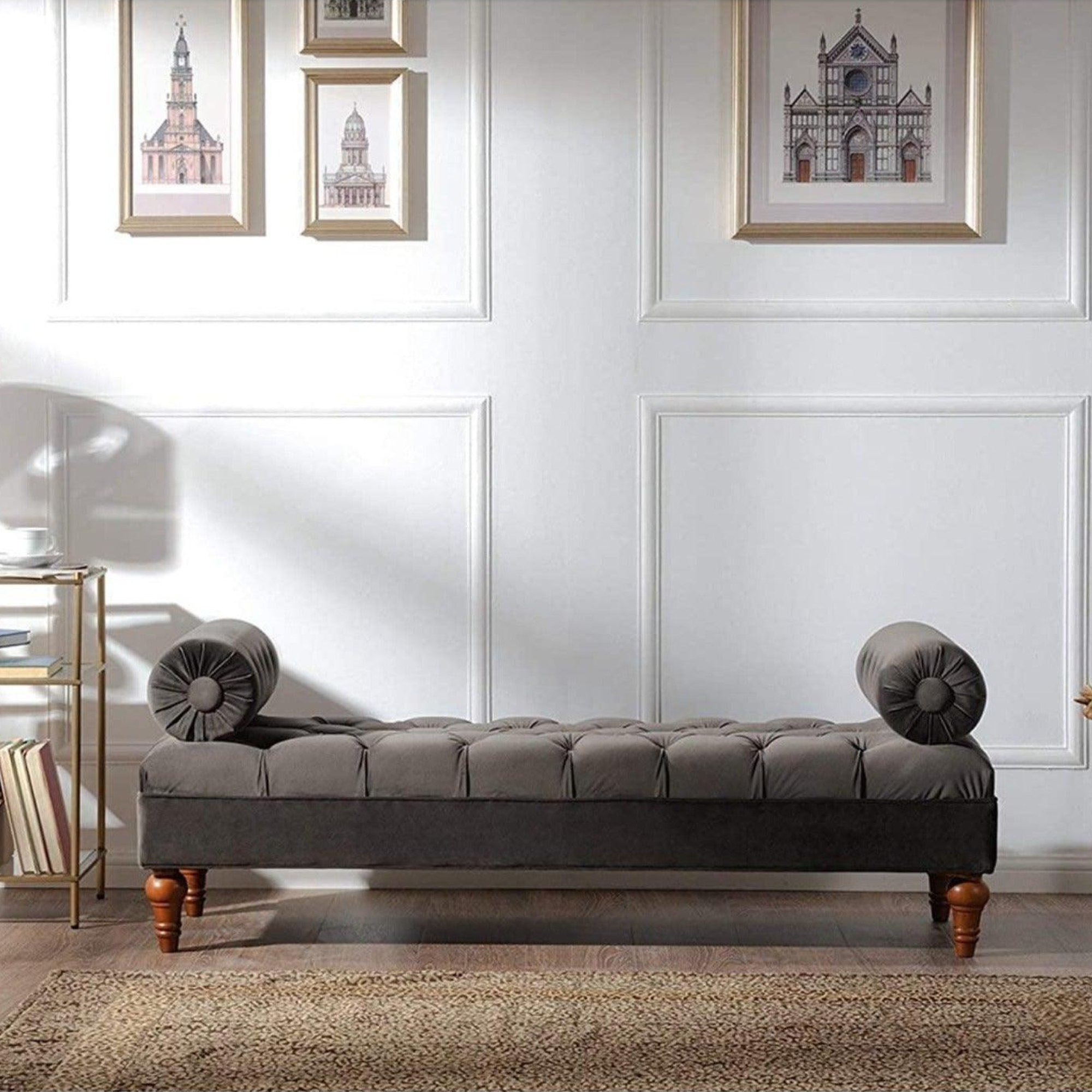Lewis Bolstered Lounge Entryway Bench Three Seater Sofa diwan Couch Lounger Lounge diwan Settee for Living Room Sofa Set
