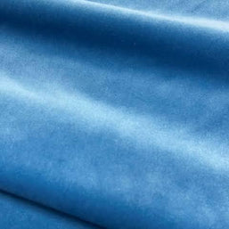Velours Blue Plain Velvet Fabric - WoodenTwist