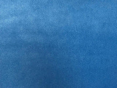 Velours Blue Plain Velvet Fabric - WoodenTwist