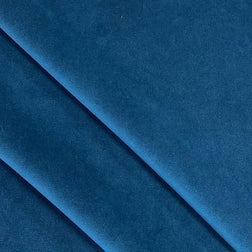 Velours Blue Plain Velvet Fabric - WoodenTwist