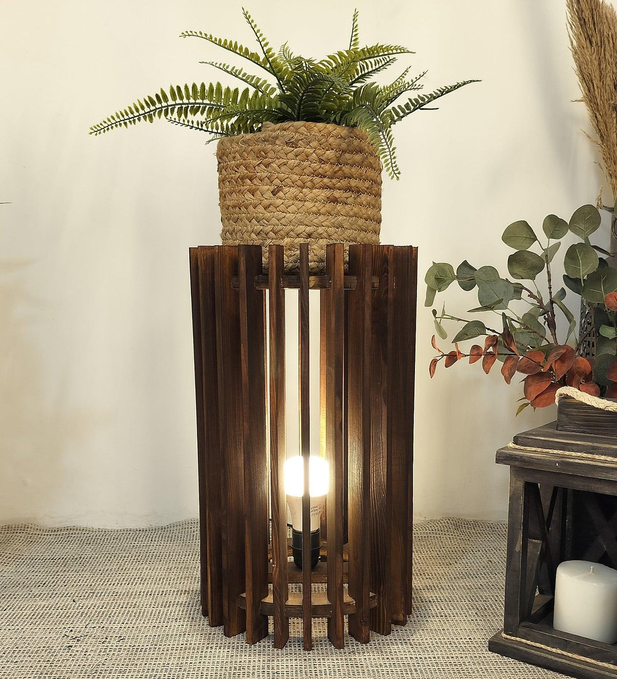 Ventus Sidekick Wooden Floor Lamp - WoodenTwist